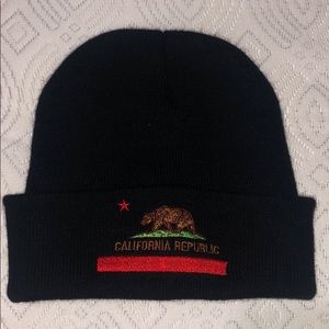 Pacsun California republic black beanie